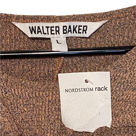 Walter Baker Tenley long sleeve Cutout Body-con midi sweater Dress Size Large - Picture 4 of 10